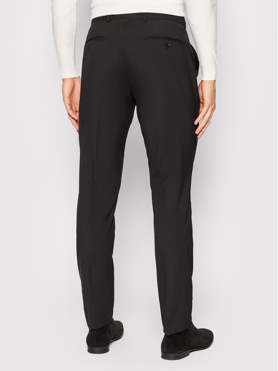 Selected Homme Selected Homme Spodnie garniturowe Logan 16051390 Czarny Slim Fit