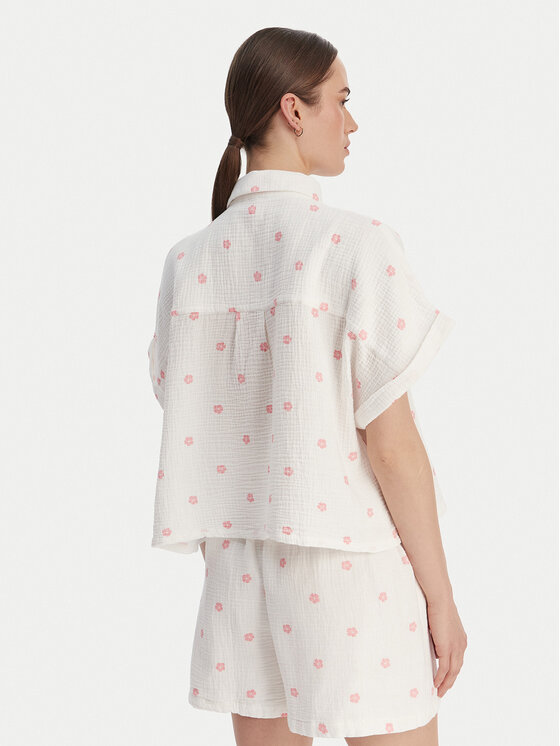 Roxy Roxy Cămașă W126-RXLST-1023-01P Alb Oversize