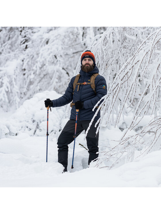 Alpinus Alpinus Kurtka puchowa Monviso Granatowy Regular Fit