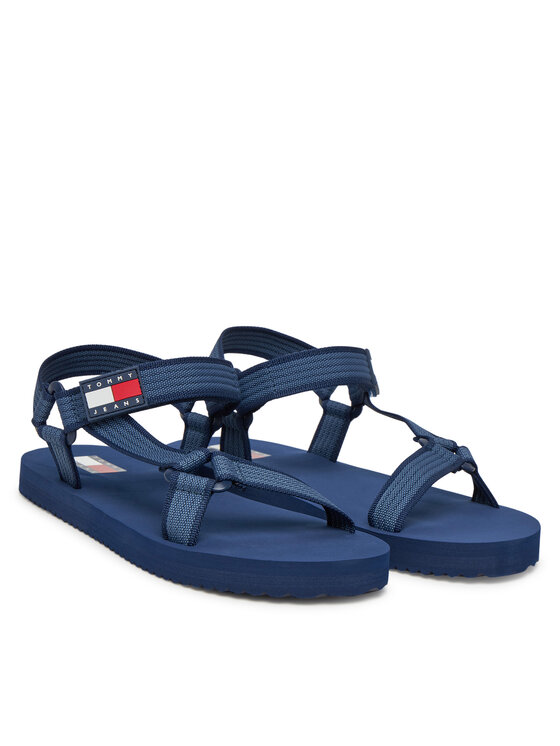 Tommy Jeans Tommy Jeans Sandały Tjm Casual Sandal EM0EM01563 Granatowy