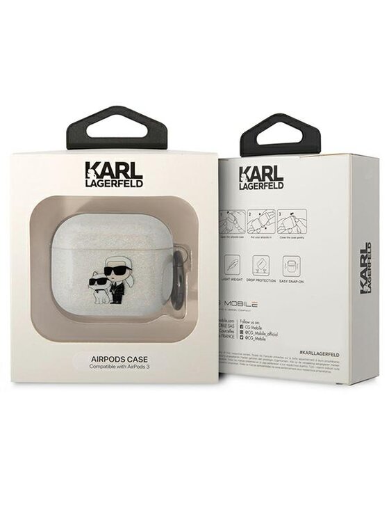 KARL LAGERFELD KARL LAGERFELD Etui na słuchawki AirPods 3 Przezroczysty
