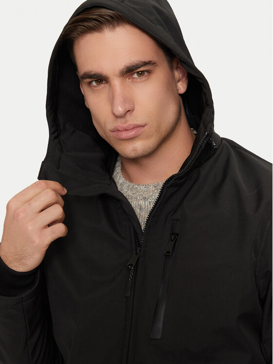 SCHOTT N.Y.C. SCHOTT N.Y.C. Μπουφάν μεταβατικό KALVIN Μαύρο Regular Fit