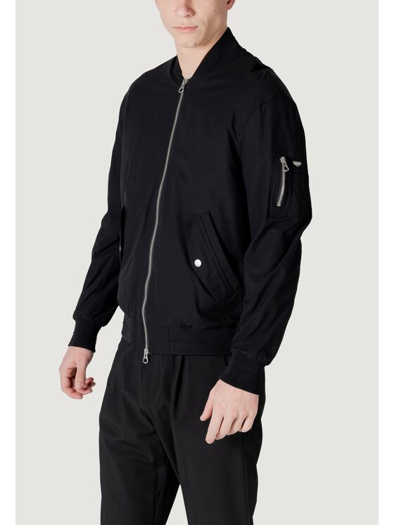 Antony Morato Antony Morato Giacca di pelle REGULAR FIT WITH METAL LOGO Nero Regular Fit