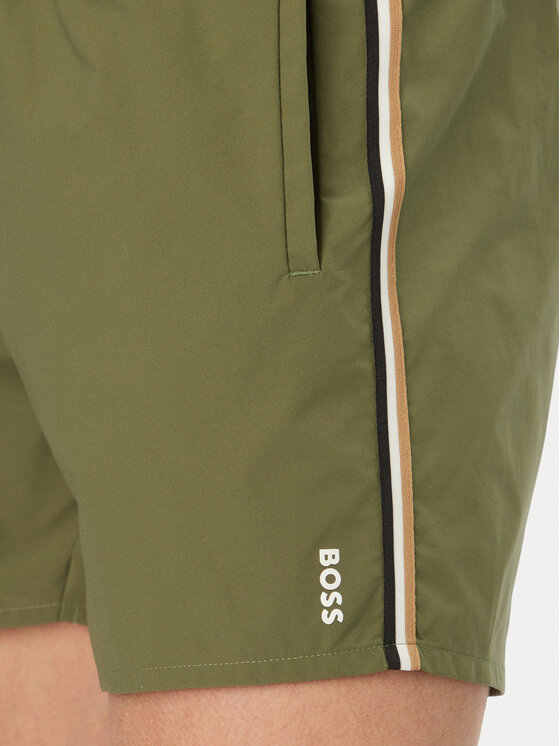 BOSS BOSS Плувни шорти Iconic 50491594 Светлозелен Regular Fit