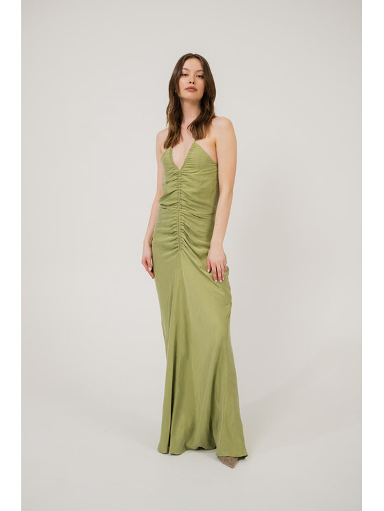 ROSE AVENUE ROSE AVENUE Sukienka koktajlowa LUISA Zielony Slim Fit