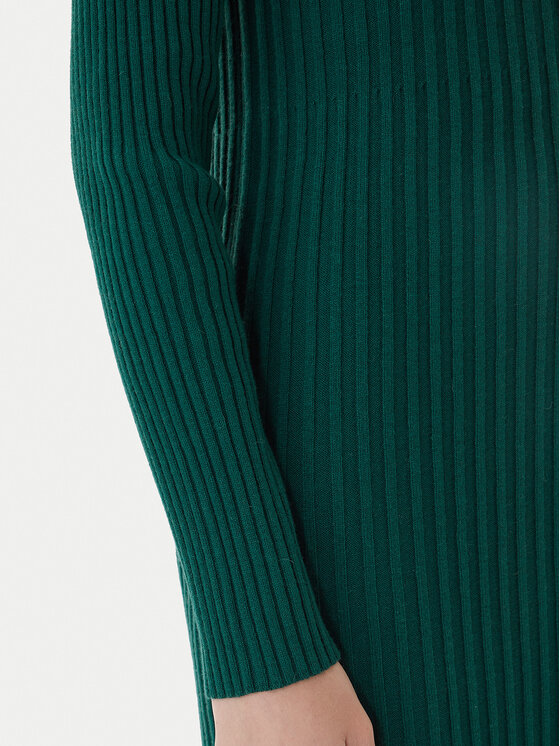 TWINSET TWINSET Pletena obleka 252TT3400 Zelena Slim Fit