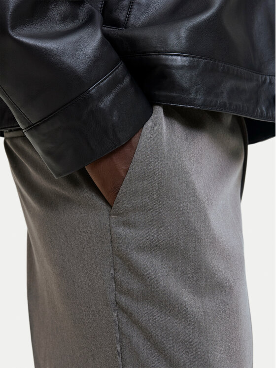 Jack & Jones Jack & Jones Chino nohavice Bill 12293368 Sivá Wide Leg