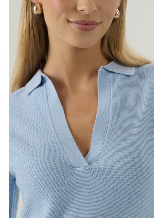 Femestage Femestage Sweter Femestage AB BASE SWE1500-012 Niebieski Regular Fit