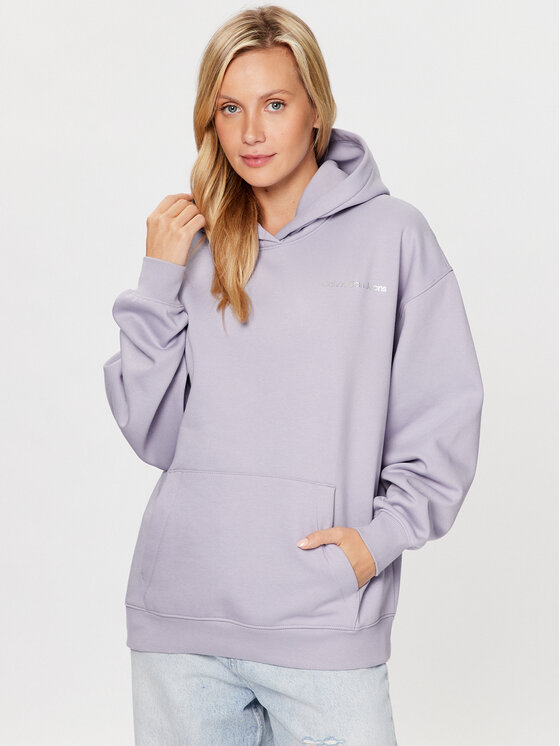 Calvin Klein Jeans Bluză J20J221333 Violet Relaxed Fit Bluză imagine noua