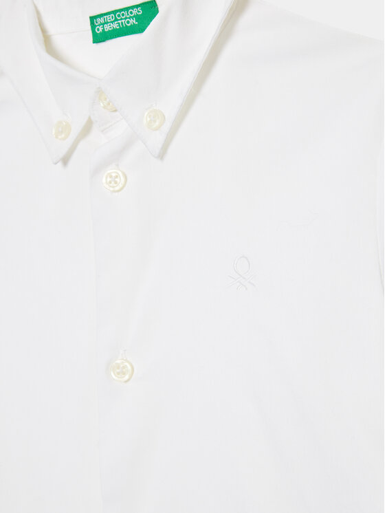 United Colors Of Benetton United Colors Of Benetton Košulja 5AWRCQ01M Bijela Regular Fit