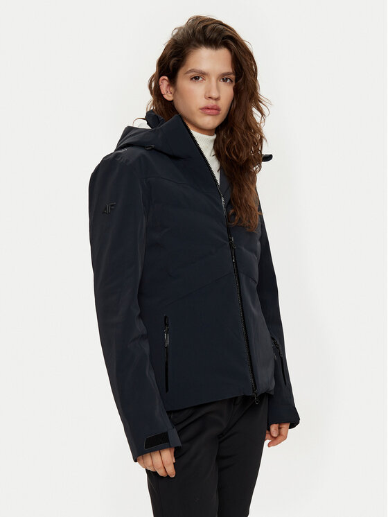 4F 4F Skijacke 4FWAW24TTJAF584 Schwarz Slim Fit