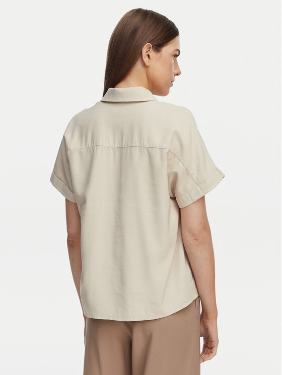ONLY ONLY Polo särk Aris 15364279 Beež Loose Fit