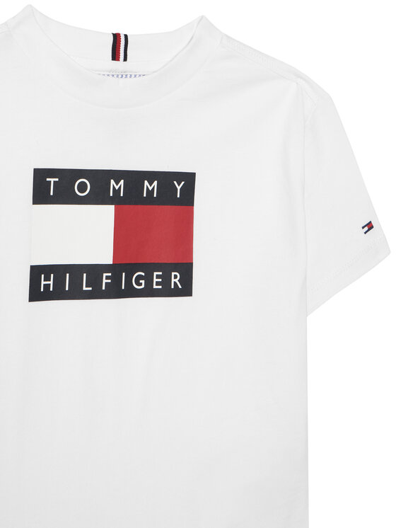 Tommy Hilfiger Tommy Hilfiger T-Shirt KB0KB10340 M Bílá Regular Fit