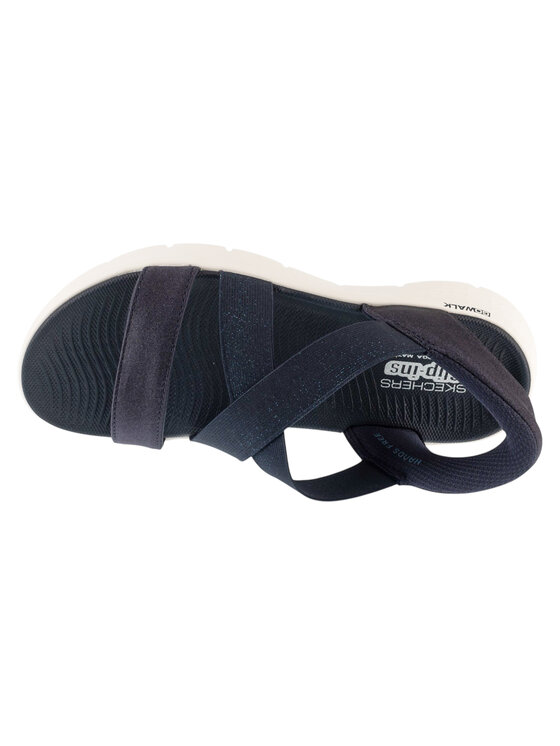 Skechers Skechers Sandali Slip-Ins: Go Walk Flex Sandal - Glimmer Up Blu scuro