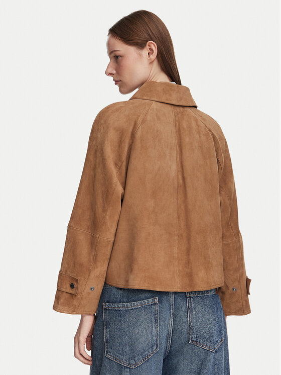 Weekend Max Mara Weekend Max Mara Μπουφάν δερμάτινο Abito 2625446061 Καφέ Regular Fit