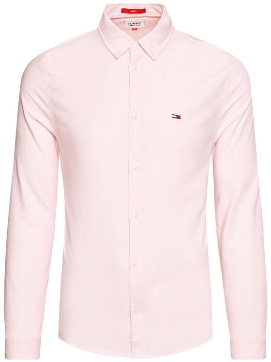 Tommy Jeans Hemd Stretch Oxford DM0DM09420 Rosa Slim Fit • Modivo.de