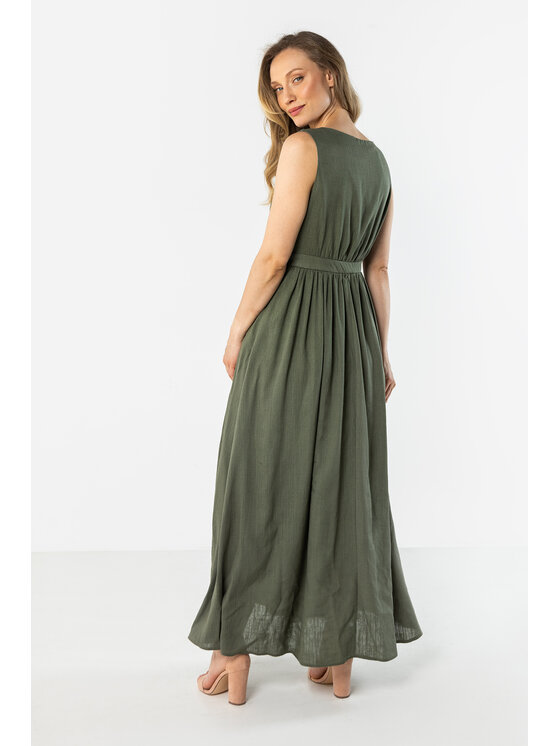 Awama Awama Sukienka letnia A771 Khaki