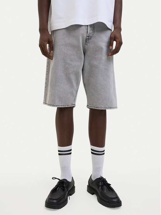Jack & Jones Jack & Jones Джинсові шорти Ron 12278463 Сірий Regular Fit