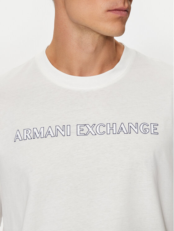 Armani Exchange Armani Exchange T-Shirt 6DZTBD ZJ3VZ 1116 Bílá Regular Fit