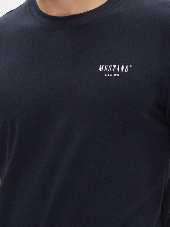 Mustang Mustang T-Shirt Austin 1016273 Dunkelblau Regular Fit