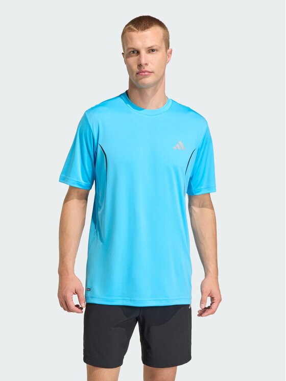 adidas adidas Koszulka techniczna Tech Apparel Tee Błękitny Regular Fit