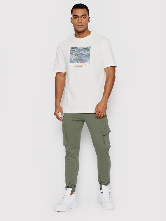 T-shirt Pionieer Branding 12198550 Bianco Relaxed