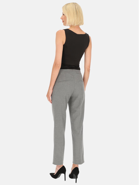 Potis & Verso Potis & Verso Spodnie damskie Naira Szary Regular Fit