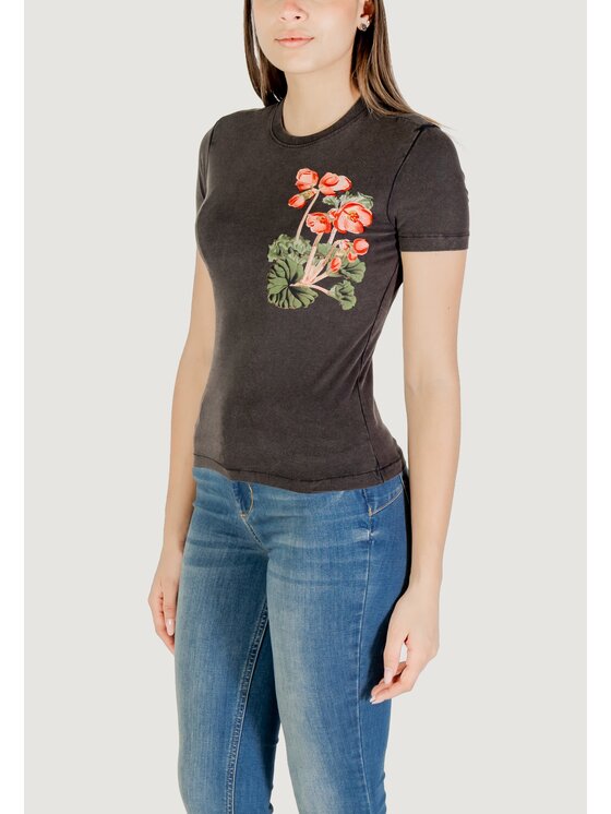 Desigual Desigual T-shirt TS_BOTANICAL_LACROIX Nero Shirt Fit