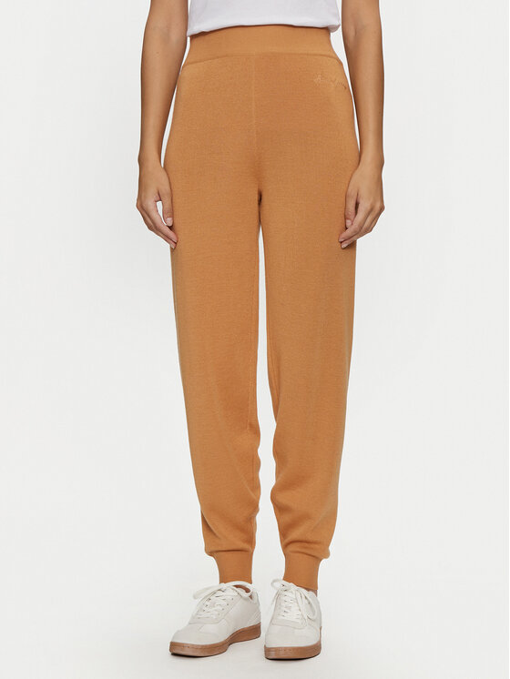 Armani Exchange Pantalon en maille 6DYP1J YME3Z 1788 Orange Regular Fit