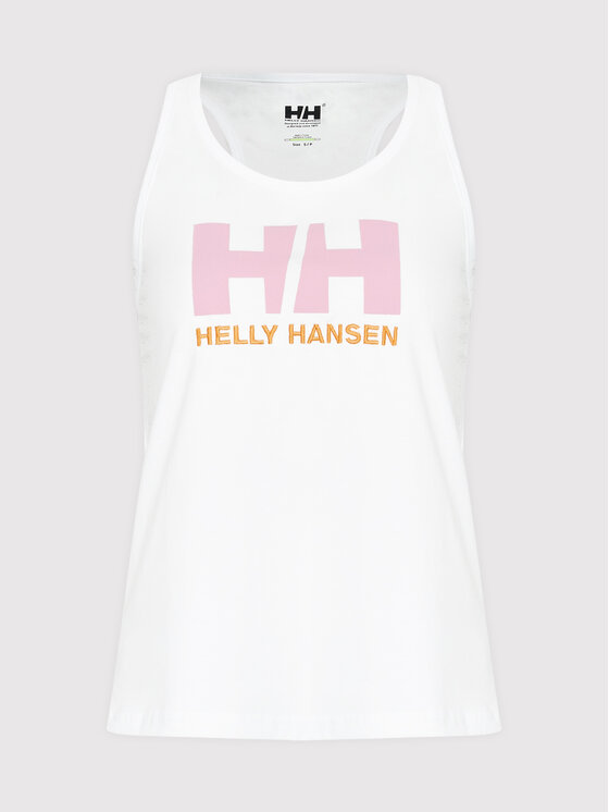 Helly Hansen Helly Hansen Top Logo Singlet 33838 Biały Regular Fit