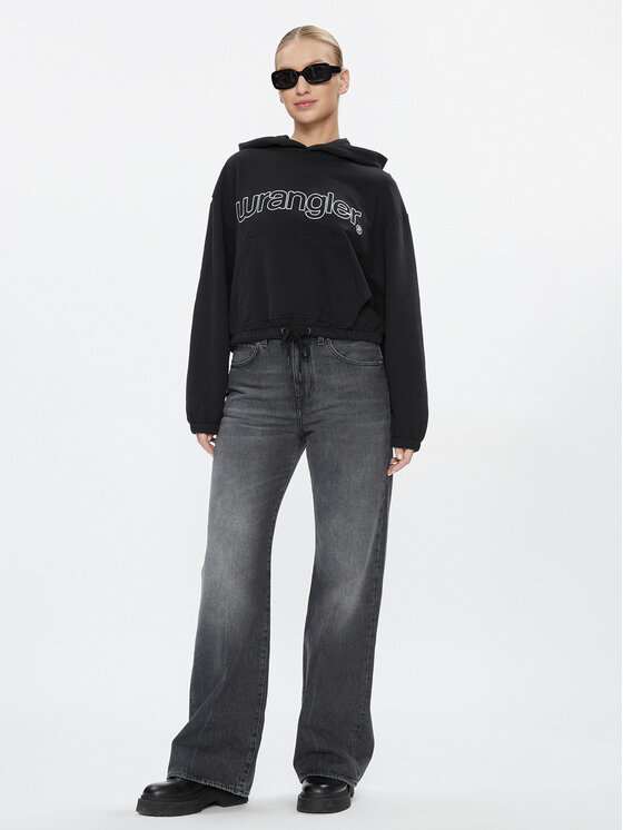 Wrangler Wrangler Majica dugih rukava 112342761 Crna Loose Fit