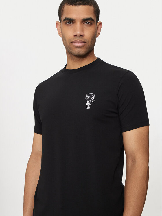 KARL LAGERFELD KARL LAGERFELD T-krekls 755400 Melns Regular Fit
