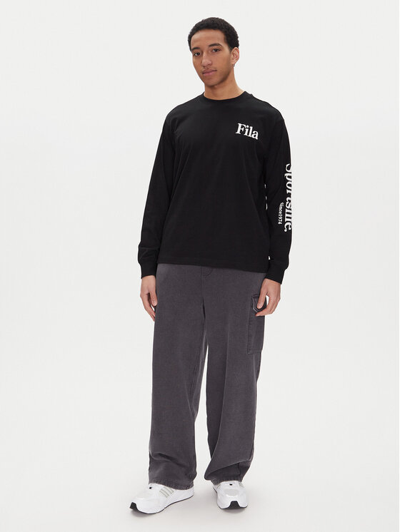 Fila Fila S dlhými rukávmi Laon FAM0904 Čierna Oversize