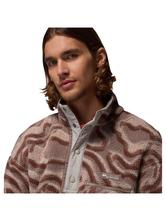 Columbia Columbia Polar Helvetia™ II Printed Half Snap Fleece Brązowy Regular Fit