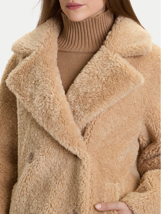 Rinascimento Rinascimento Cappotto in shearling CFC0122221003 Beige Regular Fit