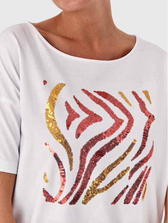 TATUUM Tatuum T-Shirt Miza 2 T2211.111B Weiß Oversize