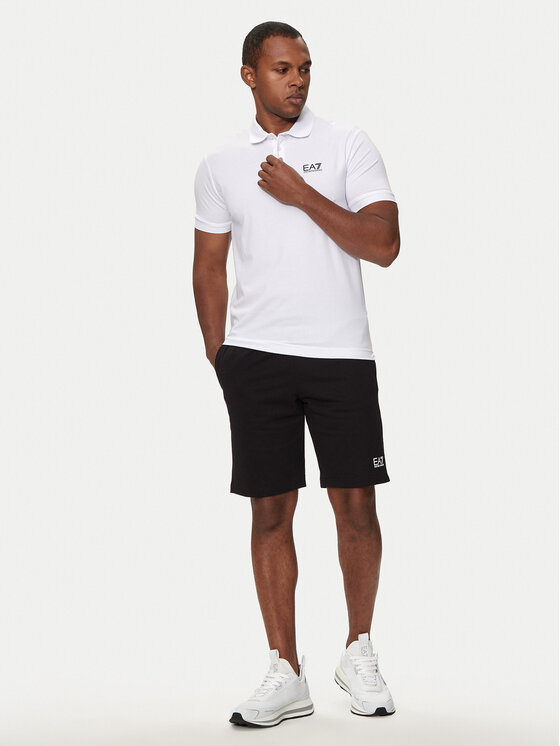 EA7 Emporio Armani EA7 Emporio Armani Polo 8NPF14 PJVQZ 1100 Biały Regular Fit