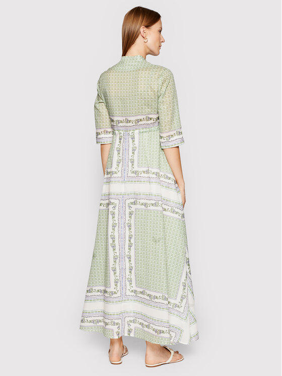 Tory Burch Tory Burch Každodenní šaty Printed 83310 Zelená Regular Fit