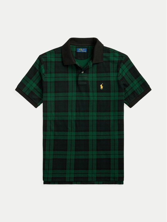Polo Ralph Lauren Polo Ralph Lauren Polo majica 710962013001 Zelena Custom Slim Fit