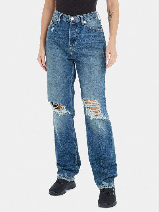 Tommy Hilfiger Jeans Classic WW0WW40041 Blu Straight Fit, taglia : 26_30