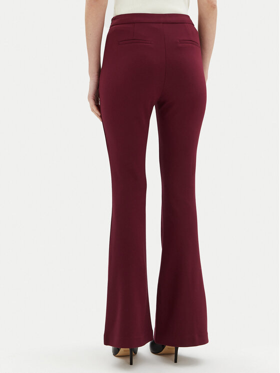 Motivi Motivi Spodnie materiałowe P040Q003468N Bordowy Flare Fit
