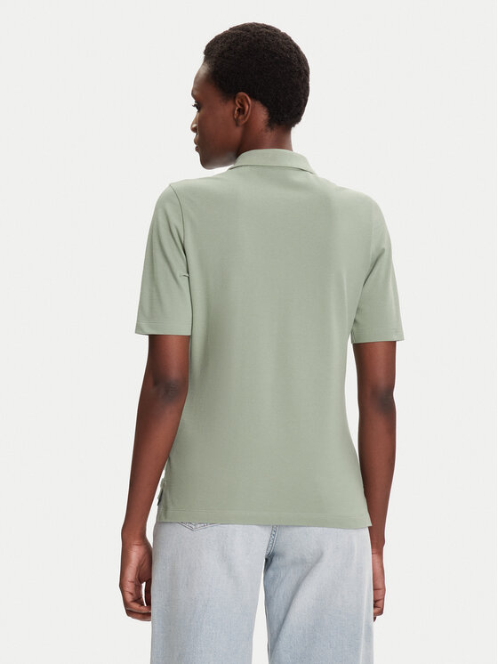 Gant Gant Тениска с яка и копчета Shield 4202231 Зелен Slim Fit