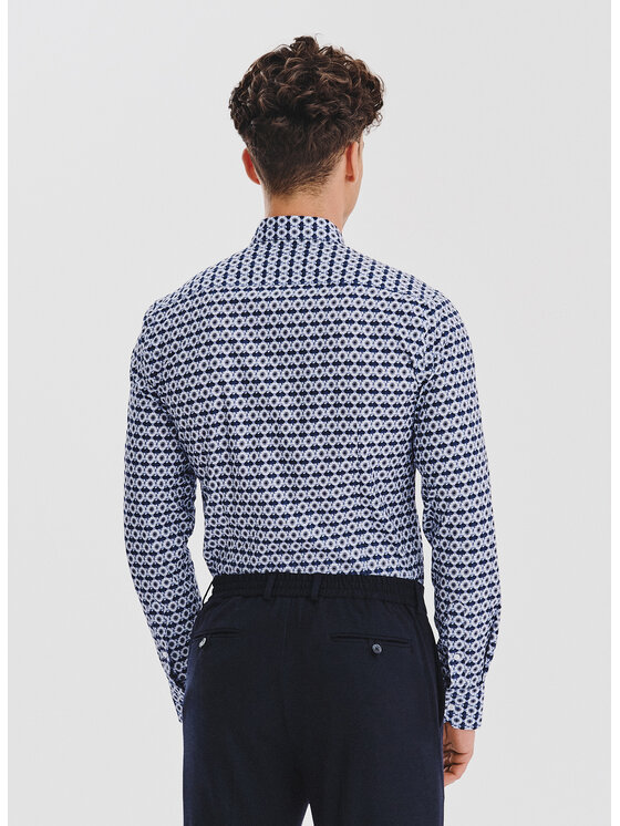 Pako Lorente Pako Lorente Koszula P25WF-1X-042 Granatowy Slim Fit