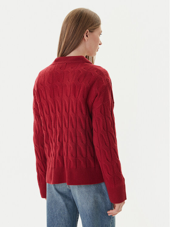 Tommy Hilfiger Tommy Hilfiger Cardigan WW0WW43089 Rosso Regular Fit