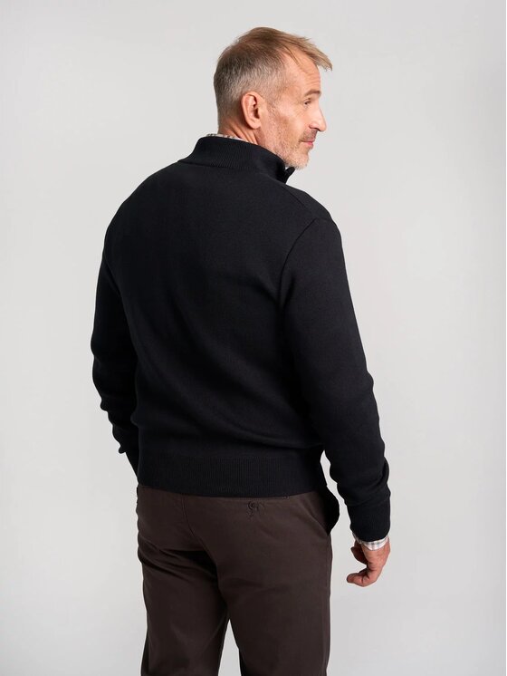 Willsoor Willsoor Kardigan 71882 Czarny Regular Fit