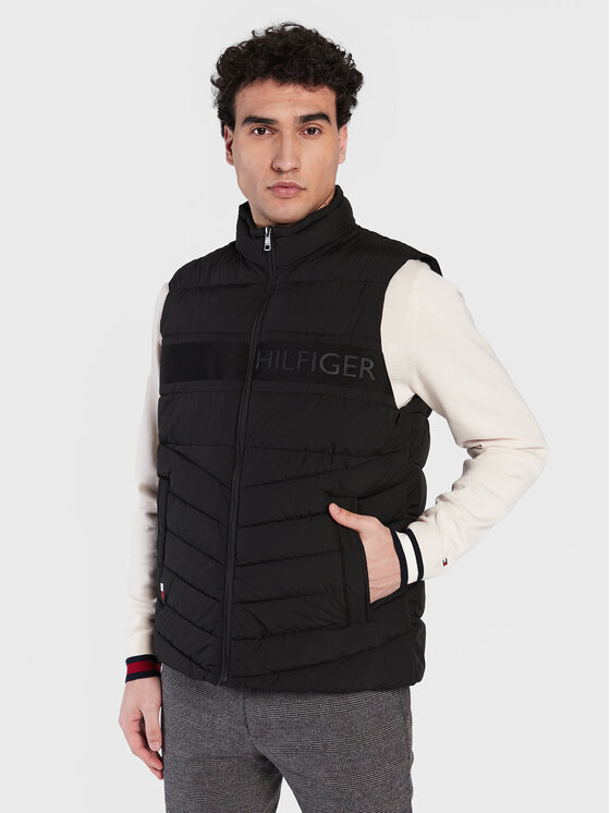 Tommy Hilfiger Telovnik MW0MW29018 Črna Regular Fit