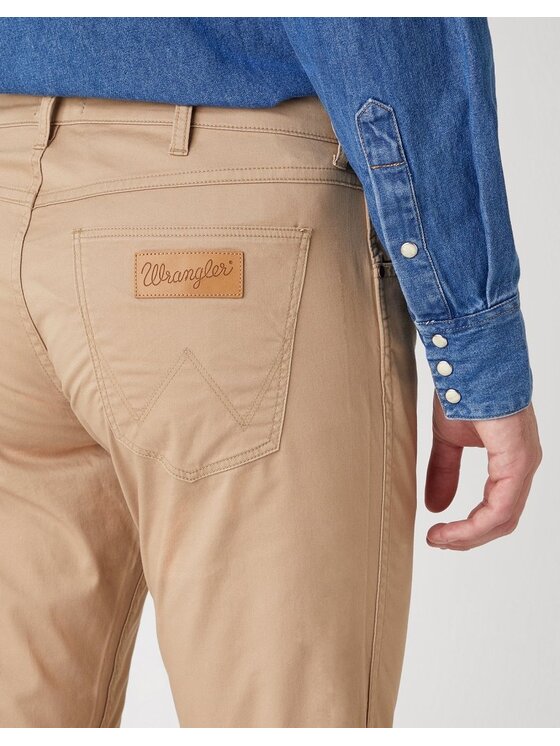 Wrangler Wrangler Pantaloni di tessuto GREENSBORO Giallo Straight Fit