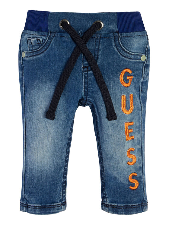 Guess Jeans Hlače N3GA00 D4CA0 Modra Relaxed Fit