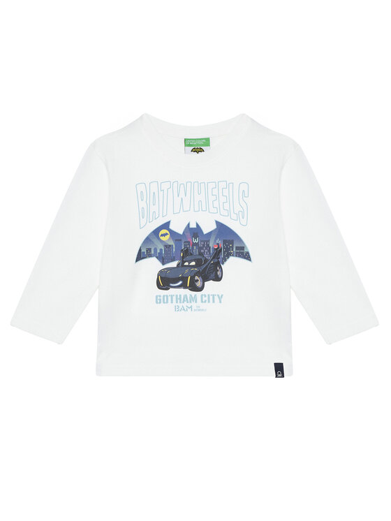 United Colors Of Benetton United Colors Of Benetton Bluza 35RYG10KE Bela Regular Fit