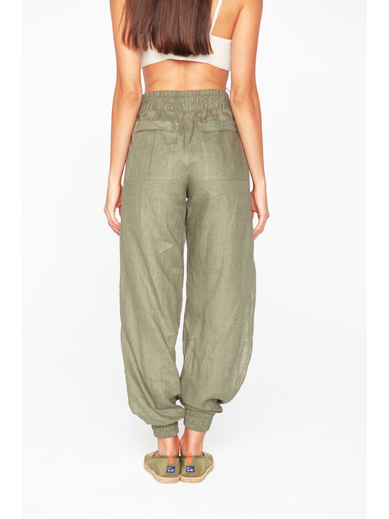 MANDRAGORA MANDRAGORA Pantaloni da donna Lniane Alladyn Cachi Modern Relaxed Fit